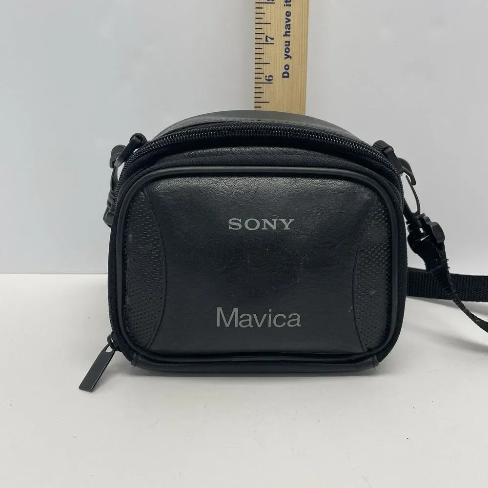 Sony Digital Mavica Camera Bag Black Adjustable Straps Belt Loops ~ Case Only
